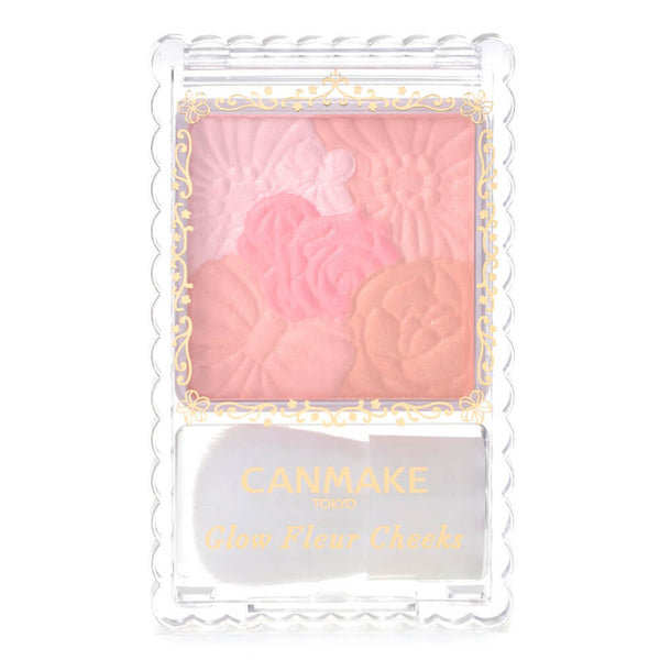 Canmake Tokyo Glow Fleur Cheeks - 01 Peach Fleur UK