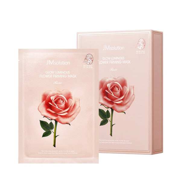 JM Solution Glow Luminous Flower Firming Mask Rose 10pcs