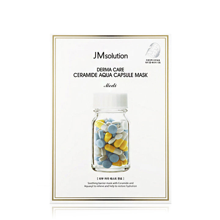 JM Solution Derma Care Ceramide Aqua Capsule Masks 10pcs