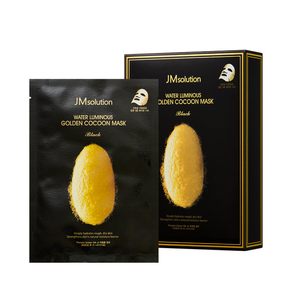 JM Solution Water Luminous Golden Cocoon Mask Black 10pcs