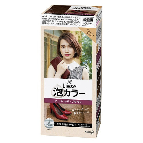 Kao Liese Prettia AWA Hair Dye Colour - Burgundy Brown