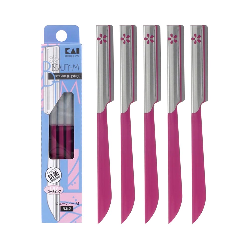 Pink Kai Razor Kai Razor Version Face/Eyebrow Shaving Blade 5Pcs – MagieLog Beauty Store